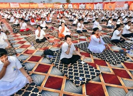 अंतरराष्ट्रीय योग दिवस पर योगमय हुई भाजपा
