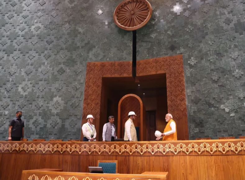 Photo of नए संसद भवन का निरीक्षण