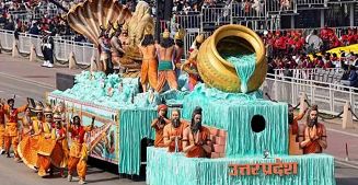 कर्तव्य पथ पर महाकुम्भ की भव्यता देख दुनिया आश्चर्यचकित