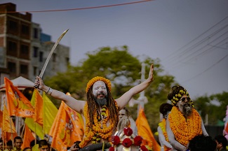 महाकुम्भ क्षेत्र पहुंचा श्री शंभू पंच दशनाम अटल अखाड़ा महाकुम्भ क्षेत्र पहुंचा श्री शंभू पंच दशनाम अटल अखाड़ा