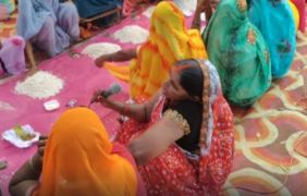 बटैया गांव में 201 महिलाओं ने किया सामूहिक दुरदरिया अनुष्ठान