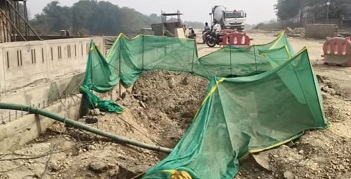 चौदह कोसी परिक्रमा मार्ग धंसा चौदह कोसी परिक्रमा मार्ग धंसा