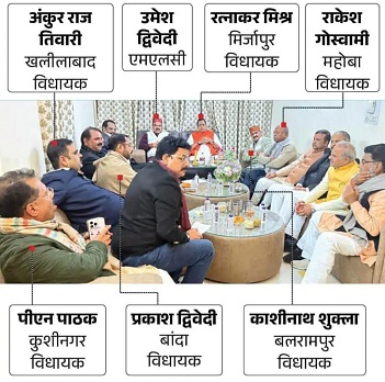 योगी के ब्राह्मण और ठाकुर विधायक अलग-अलग लामबंद