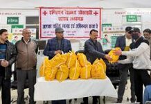 इण्डियन रेडक्रॉस सोसायटी ने टीबी मरीजों को वितरित की पौष्टिक आहार इण्डियन रेडक्रॉस सोसायटी ने टीबी मरीजों को वितरित की पौष्टिक आहार