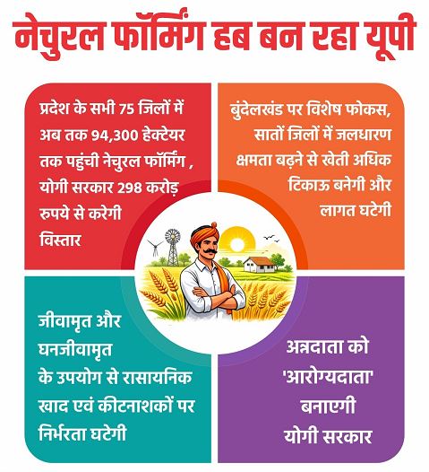 नेचुरल फॉर्मिंग हब बन रहा यूपी नेचुरल फॉर्मिंग हब बन रहा यूपी