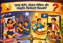 सोशल मीडिया पर फूहड़ता का बोलबाला,जिम्मेदार कौन?