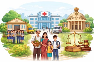 मुफ्त शिक्षा,स्वास्थ्य और न्याय-हक़ या केवल सपना? मुफ्त शिक्षा,स्वास्थ्य और न्याय-हक़ या केवल सपना?