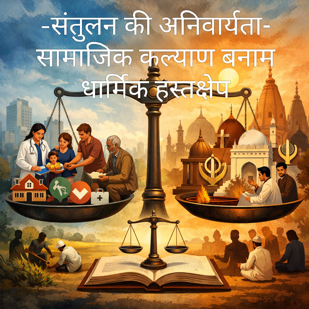 Photo of सामाजिक कल्याण बनाम धार्मिक हस्तक्षेप:संतुलन की अनिवार्यता