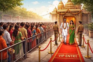 VIP दर्शन के बढ़ते चलन में आम श्रद्धालु कहाँ खड़ा है? VIP दर्शन के बढ़ते चलन में आम श्रद्धालु कहाँ खड़ा है?