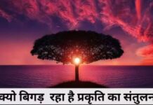 संकल्प नहीं व्यवहार चाहिए:पृथ्वी का संतुलन बिगड़ता क्यों जा रहा है? संकल्प नहीं व्यवहार चाहिए:पृथ्वी का संतुलन बिगड़ता क्यों जा रहा है?