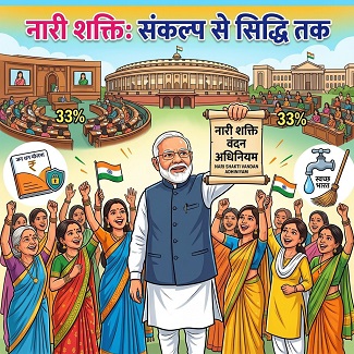 नारी शक्ति वंदन अधिनियम:प्रतिनिधित्व से सशक्तिकरण तक