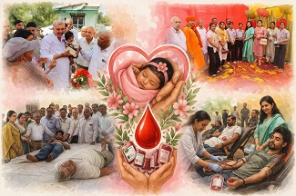 बेटी के जन्मदिन पर सेवा का उत्सव