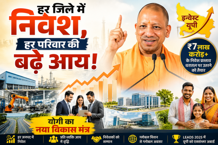 हर जिले में निवेश, हर परिवार की बढ़े आय! योगी का नया विकास मंत्र