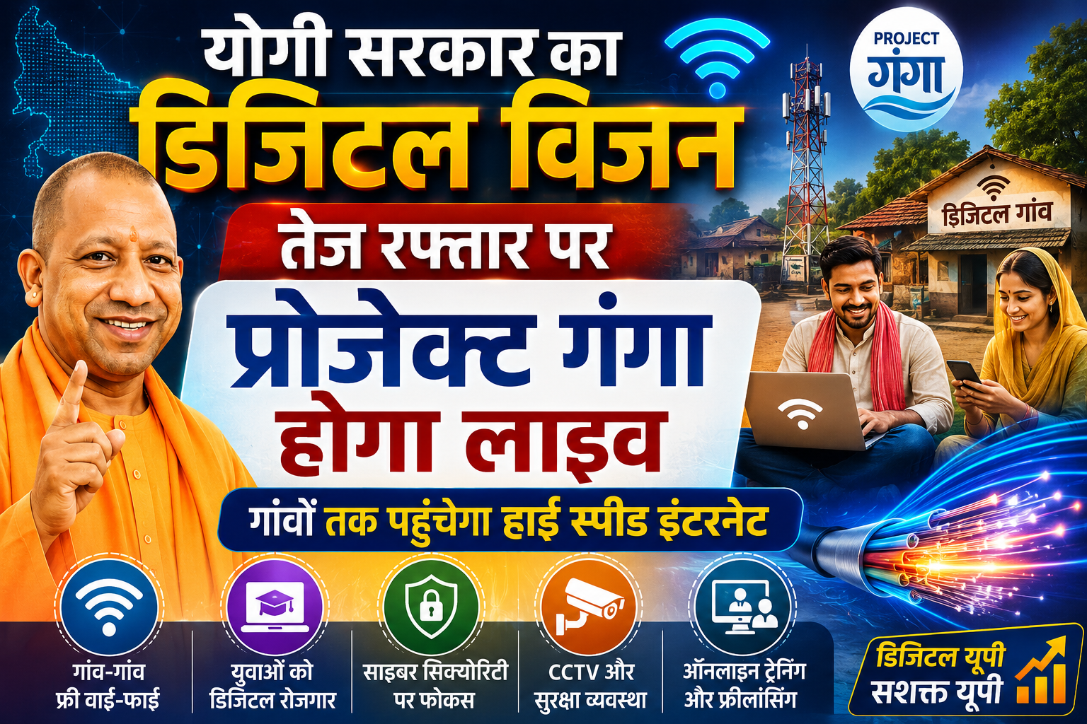 Photo of योगी सरकार का डिजिटल विजनतेज रफ्तार पर प्रोजेक्ट गंगा होगा लाइव
