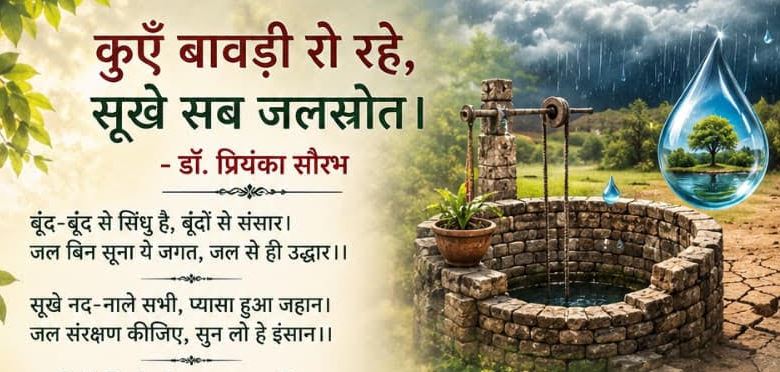 Photo of कुएँ बावड़ी रो रहे, सूखे सब जलस्रोत…