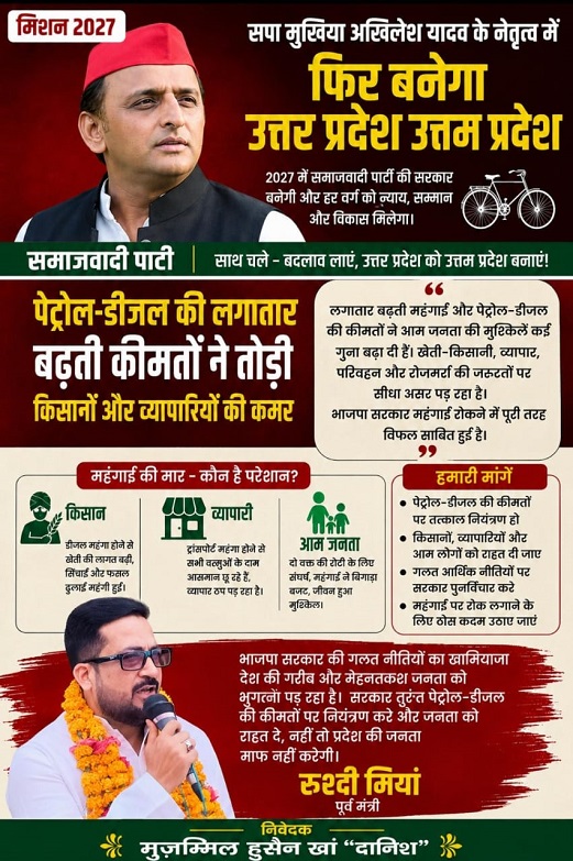 सपा मैदान में बढ़ती महंगाई के खिलाफ हमला सपा मैदान में बढ़ती महंगाई के खिलाफ हमला