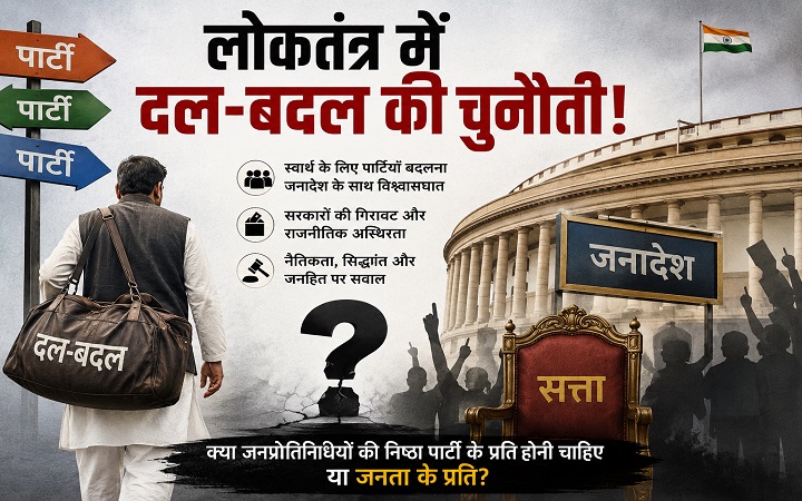 लोकतंत्र में दल-बदल की चुनौती!