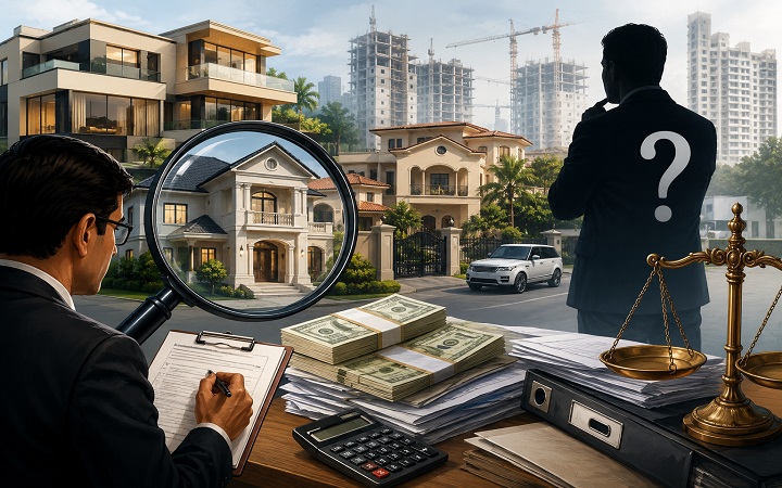 आख़िर संपत्ति की जांच कब होगी?