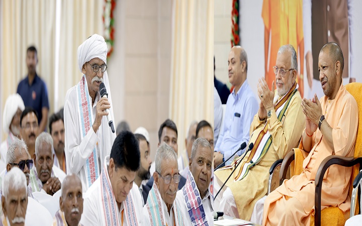 मुख्यमंत्री ने नोएडा के अन्नदाता किसानों से किया संवाद