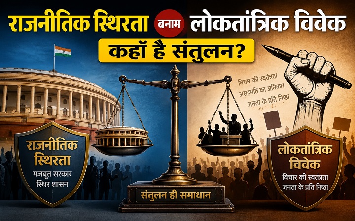 राजनीतिक स्थिरता बनाम लोकतांत्रिक विवेक: कहाँ है संतुलन?
