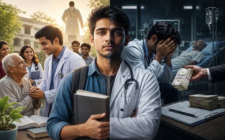NEET बवाल के बीच बड़ा सवाल: डॉक्टर बनने की राह में संवेदनाएँ कहाँ खो जाती हैं?