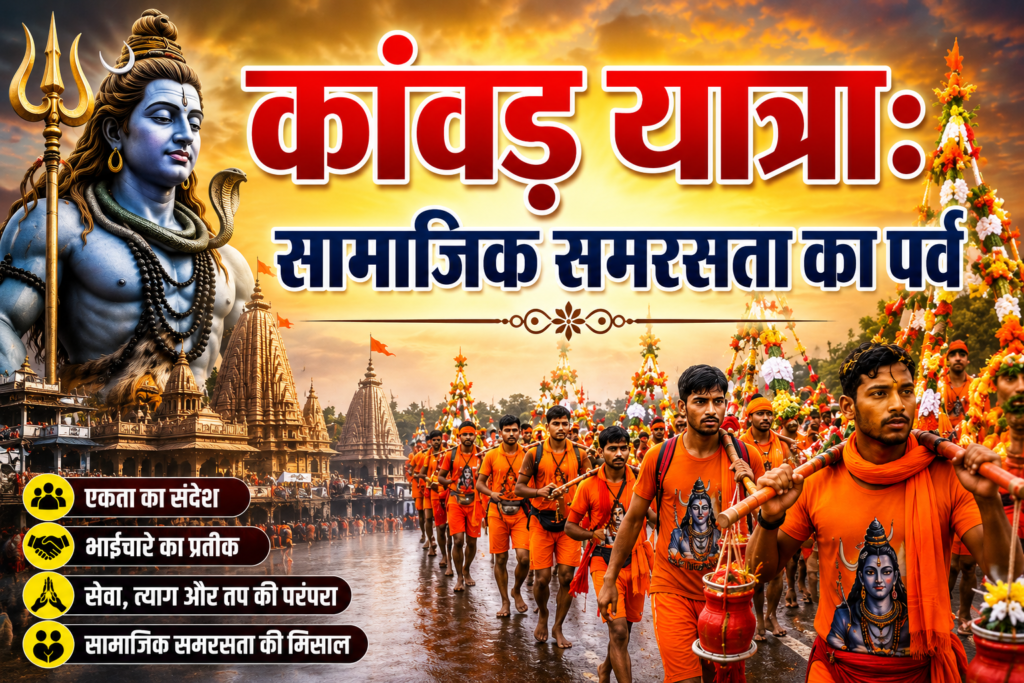 कांवड़ यात्राः आस्था व अनुशासन का अद्भुत संगम