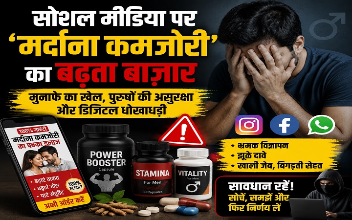 सोशल मीडिया पर ‘मर्दाना कमजोरी’ का बढ़ता बाज़ार