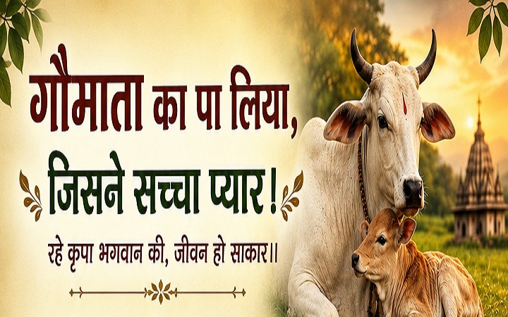 गौमाता का पा लिया, जिसने सच्चा प्यार