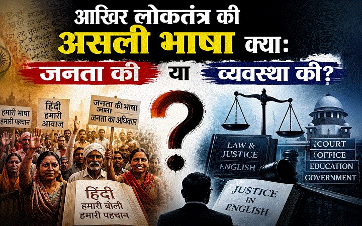 Photo of आखिर लोकतंत्र की असली भाषा क्या:जनता की या व्यवस्था की?