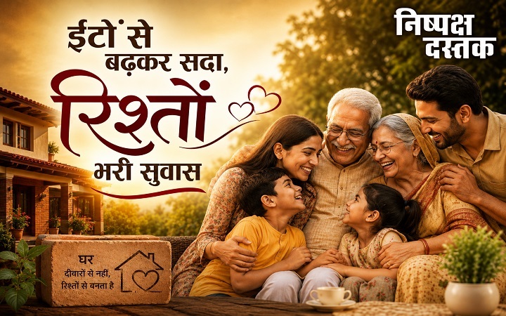 ईंटों से बढ़कर सदा, रिश्तों भरी सुवास
