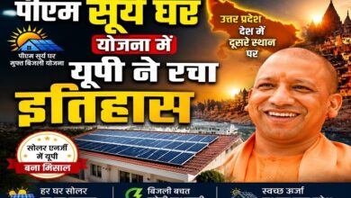 Photo of पीएम सूर्य घर योजना में यूपी ने रचा इतिहास