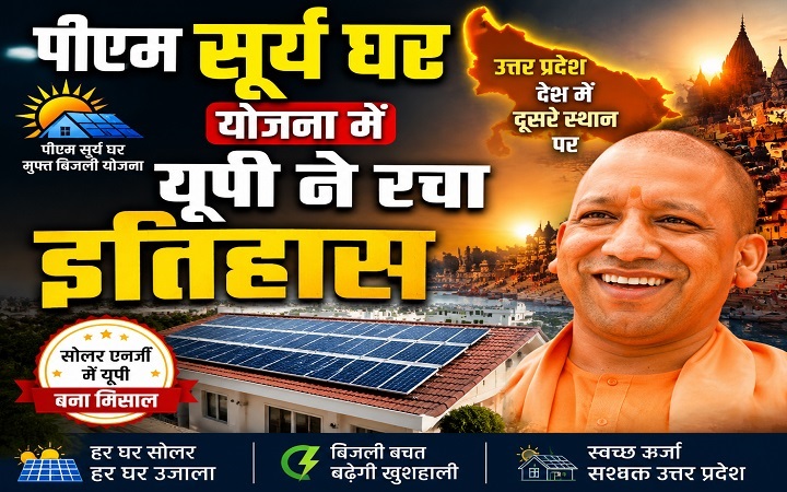 पीएम सूर्य घर योजना में यूपी ने रचा इतिहास