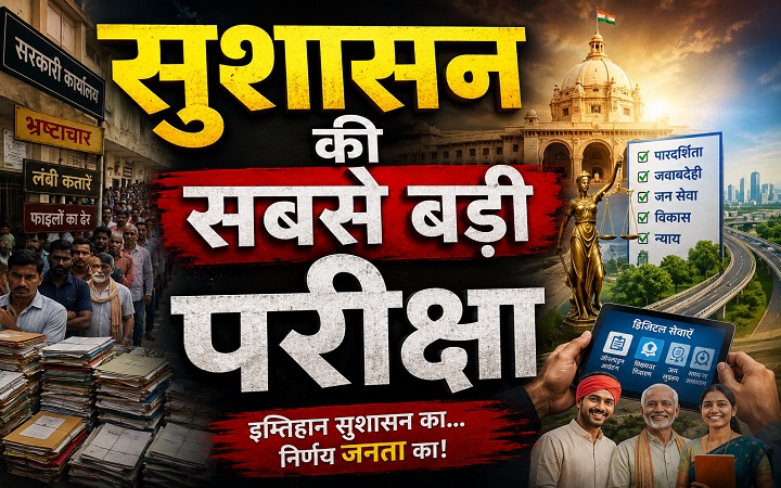 सुशासन की सबसे बड़ी परीक्षा