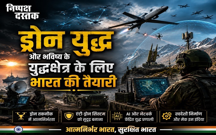 ड्रोन युद्ध और भविष्य के युद्धक्षेत्र के लिए भारत की तैयारी