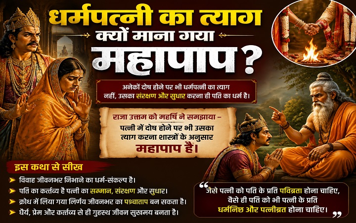 धर्मपत्नी का त्याग महापाप क्यों माना गया..?