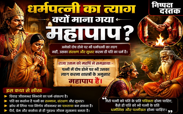 धर्मपत्नी का त्याग क्यों माना गया महापाप?