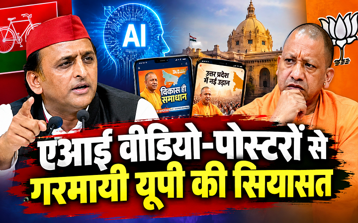 एआई वीडियो-पोस्टरों से गरमायी यूपी की सियासत