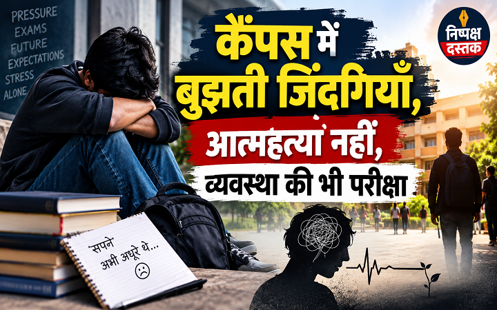 कैंपस में बुझती जिंदगियाँ,आत्महत्या नहीं व्यवस्था की भी परीक्षा