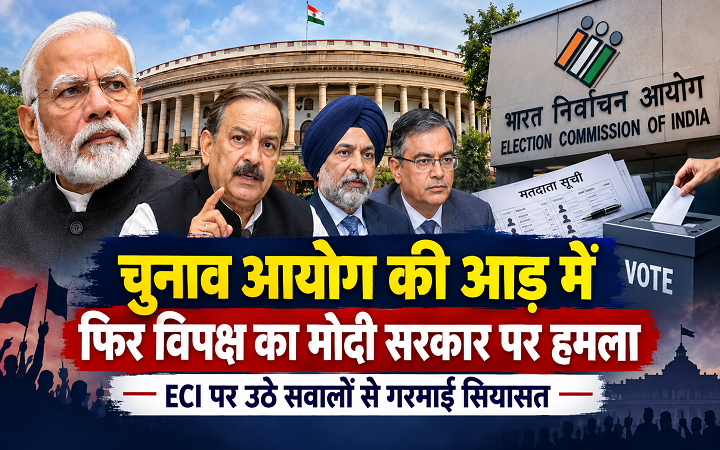 चुनाव आयोग की आड़ में फिर विपक्ष का मोदी सरकार पर हमला