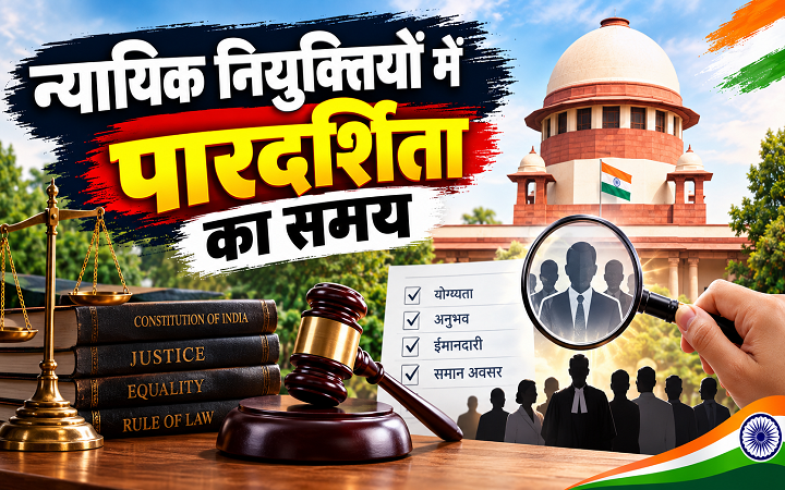 न्यायिक नियुक्तियों में पारदर्शिता का समय