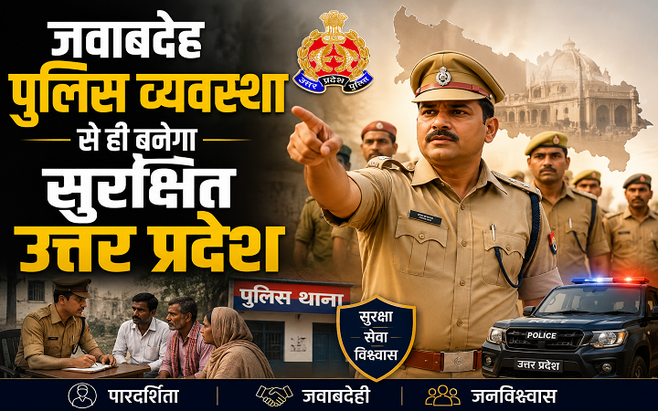 जवाबदेह पुलिस व्यवस्था से ही बनेगा सुरक्षित उत्तर प्रदेश