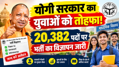 Photo of योगी सरकार का युवाओं को तोहफा! 20,382 पदों पर भर्ती का विज्ञापन जारी