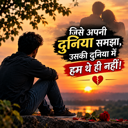 जिसे अपनी दुनिया समझा, उसकी दुनिया में हम थे ही नहीं!