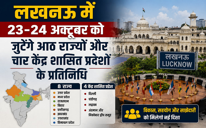 लखनऊ में 23-24 अक्टूबर को जुटेंगे आठ राज्यों और चार केंद्र शासित प्रदेशों के प्रतिनिधि